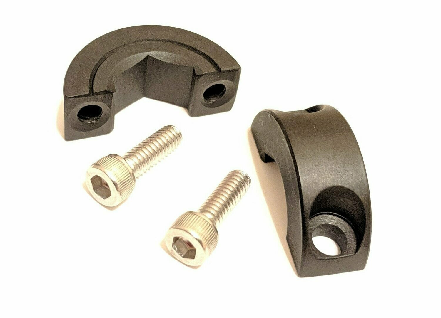 QTY 5 - Aluminum 1/2 Inch Hex Bore Split Clamping Collar