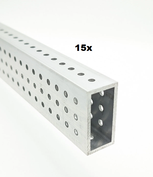 2 x 1 Tubing Aluminum Extrusion Bundles