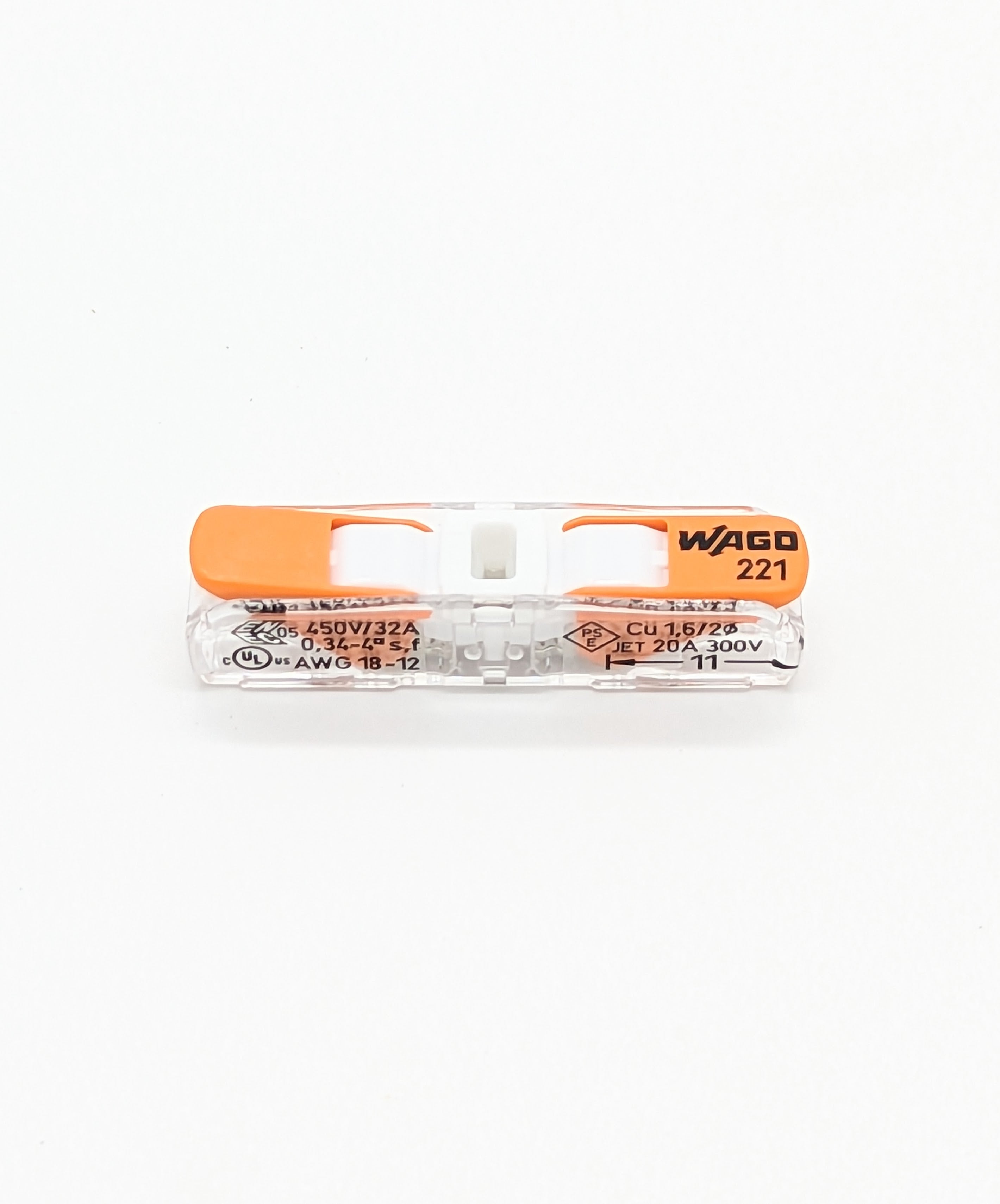 QTY 60 - WAGO 221-2401 Inline Splicing Connectors