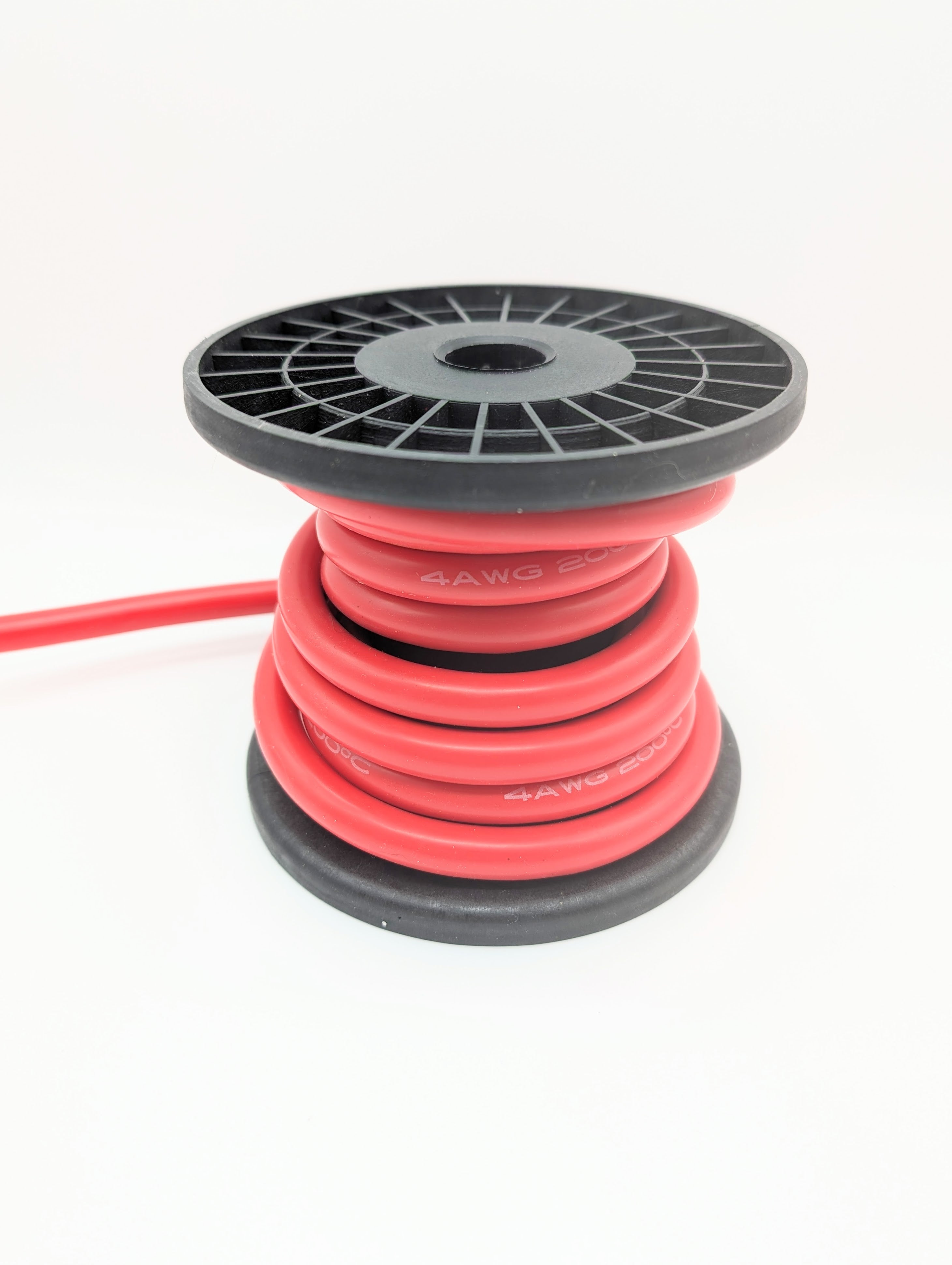 10 Feet - Red 4 AWG Flexible Silicone Jacketed Wire