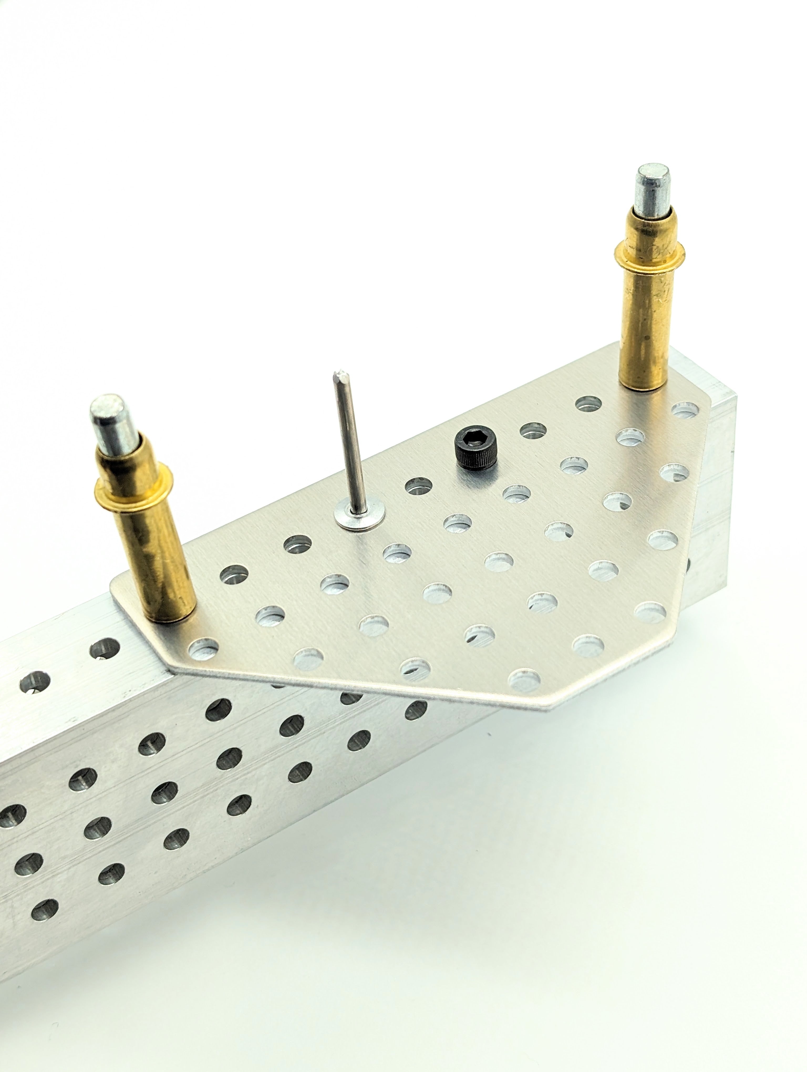 QTY 2 - Aluminum Big T Gussets - 5mm Hole Size