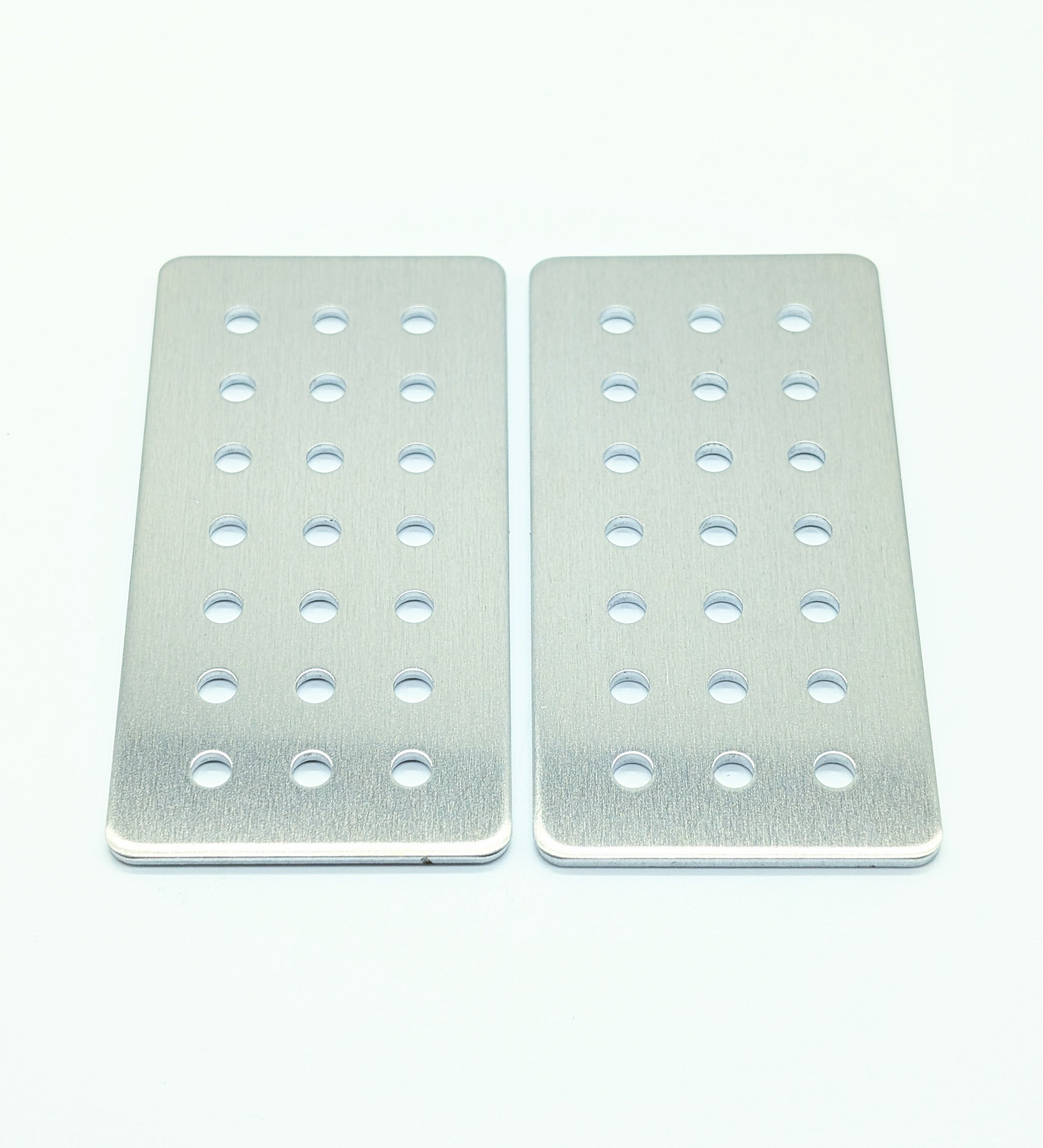 QTY 2 - Aluminum Grid Pattern Joiner Gussets - 5mm Hole Size