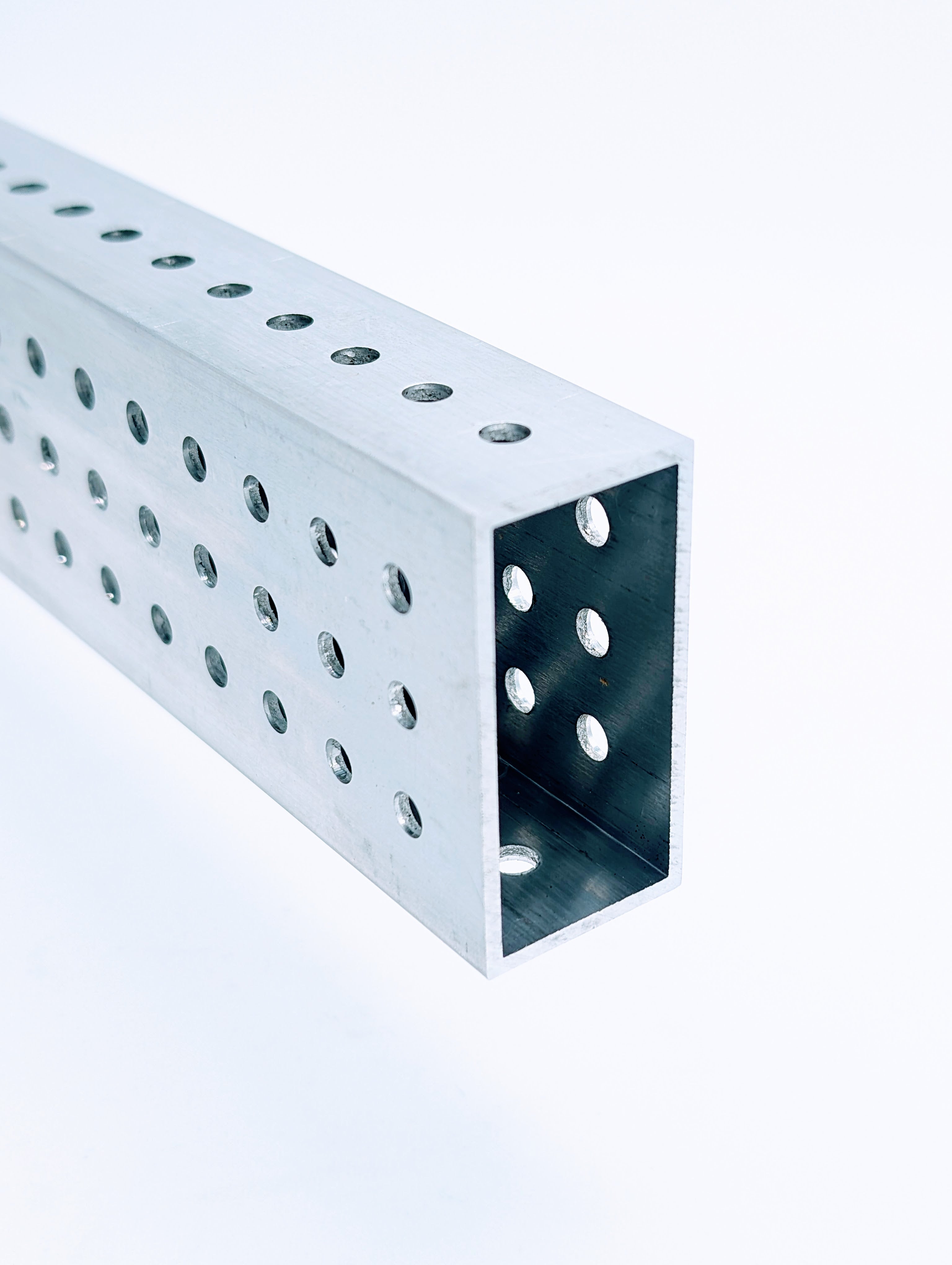 Thrifty 2" x 1" Grid Pattern Aluminum Box Extrusion