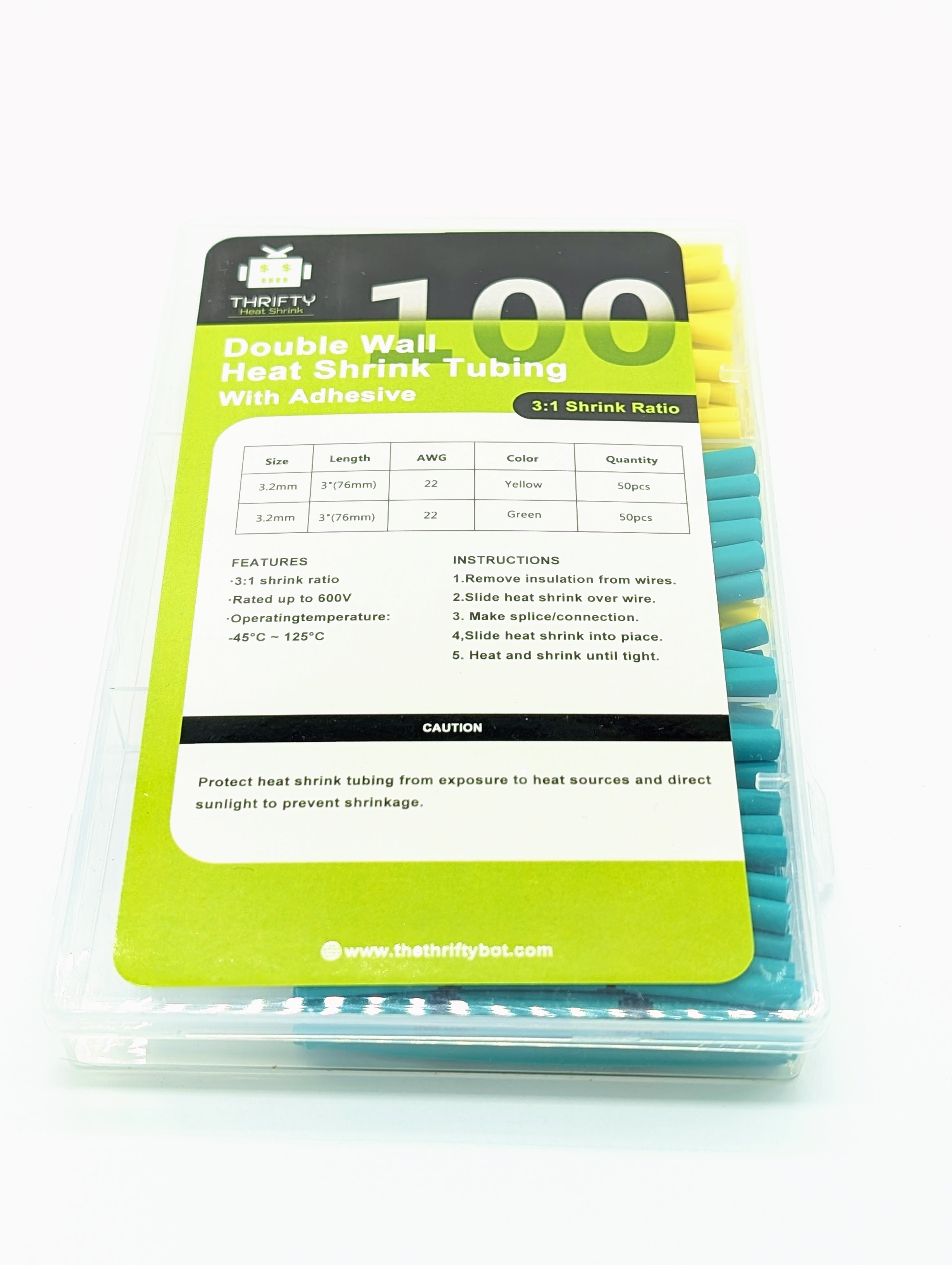 22 AWG CAN Wire Heat Shrink Tubing