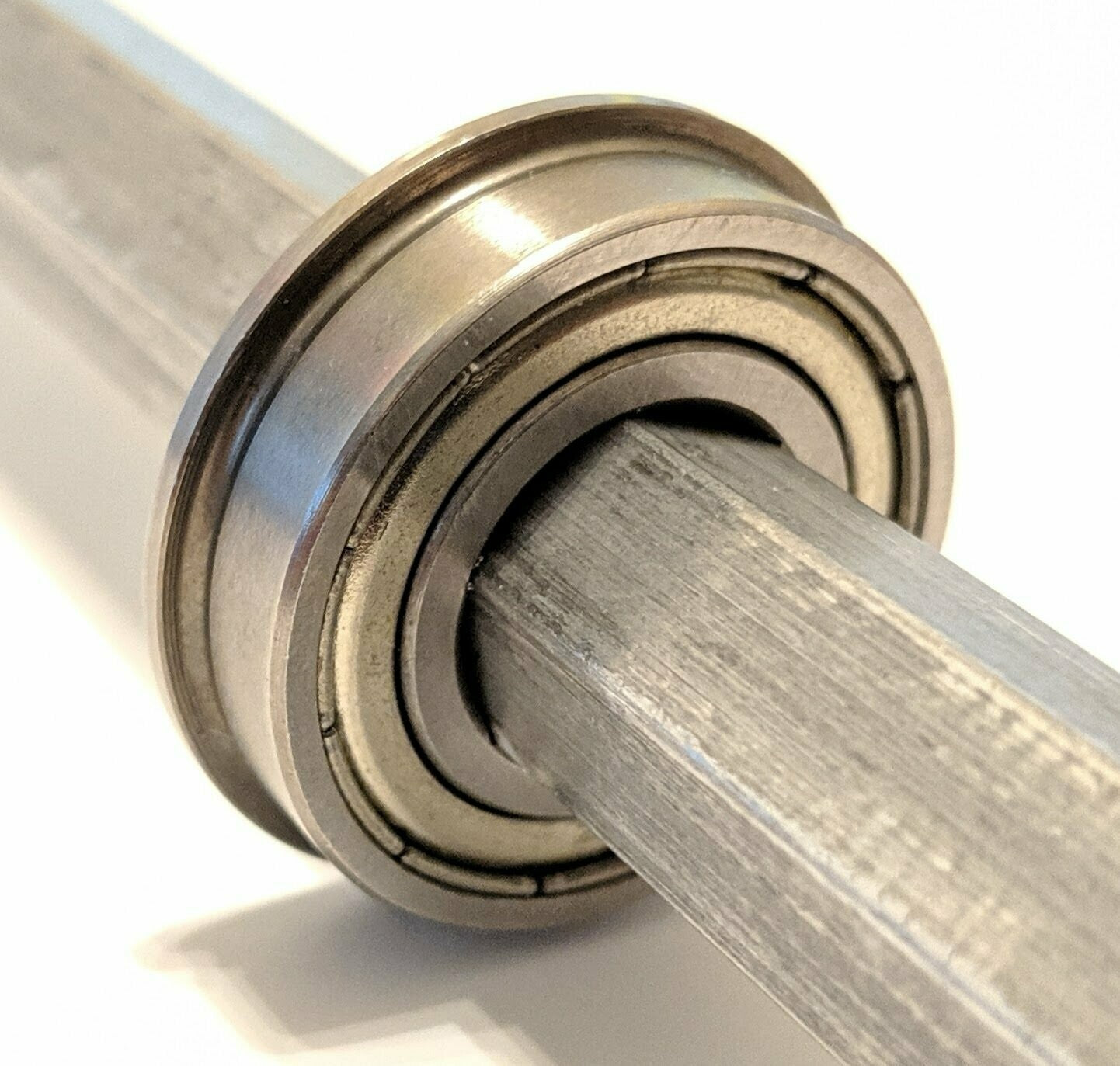 QTY 10 - Flanged 1/2 Inch Hex Ball Bearings