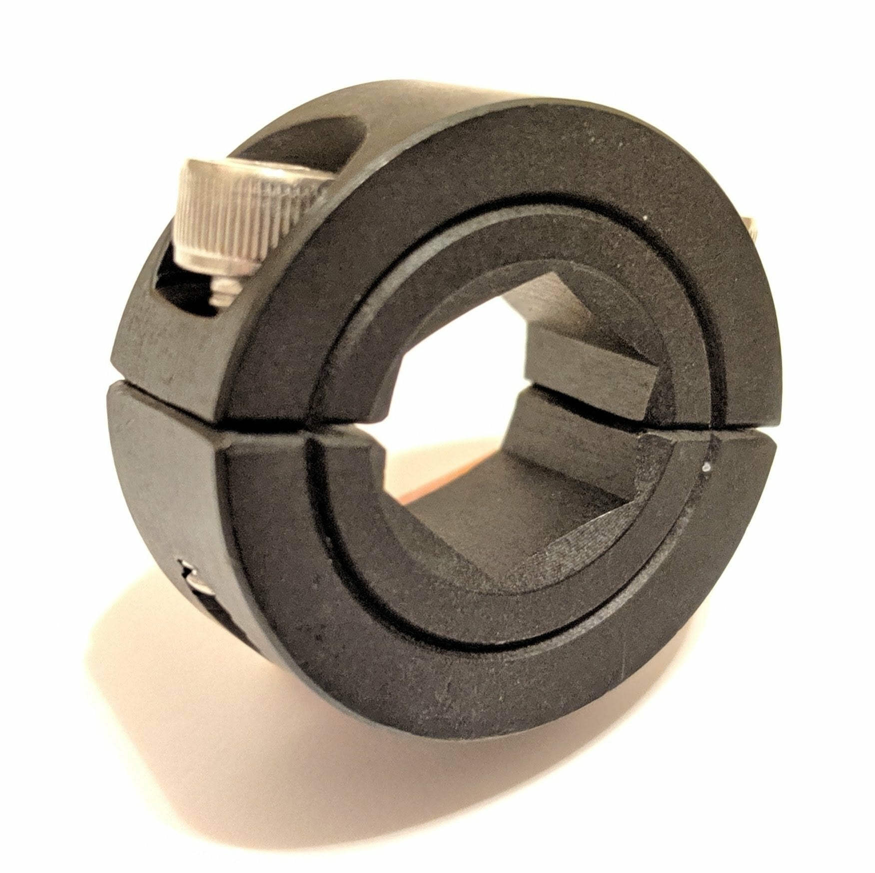 QTY 5 - Aluminum 1/2 Inch Hex Bore Split Clamping Collar