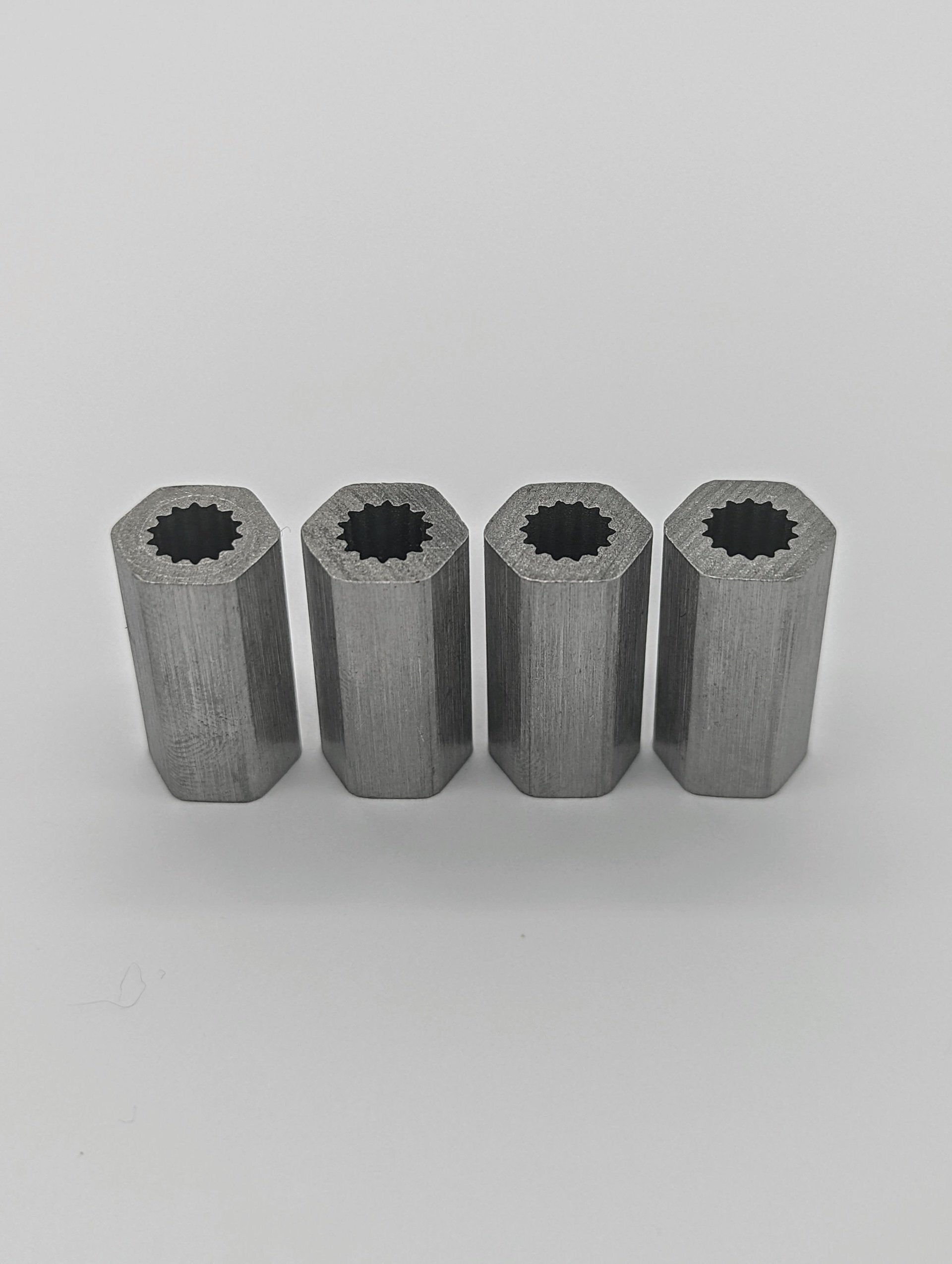 QTY 4 - Spline to 1/2" Hex Adapter for Falcon 500 Motor