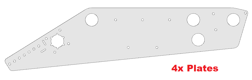 QTY 4: 2023 Everybot Intake Side Plate