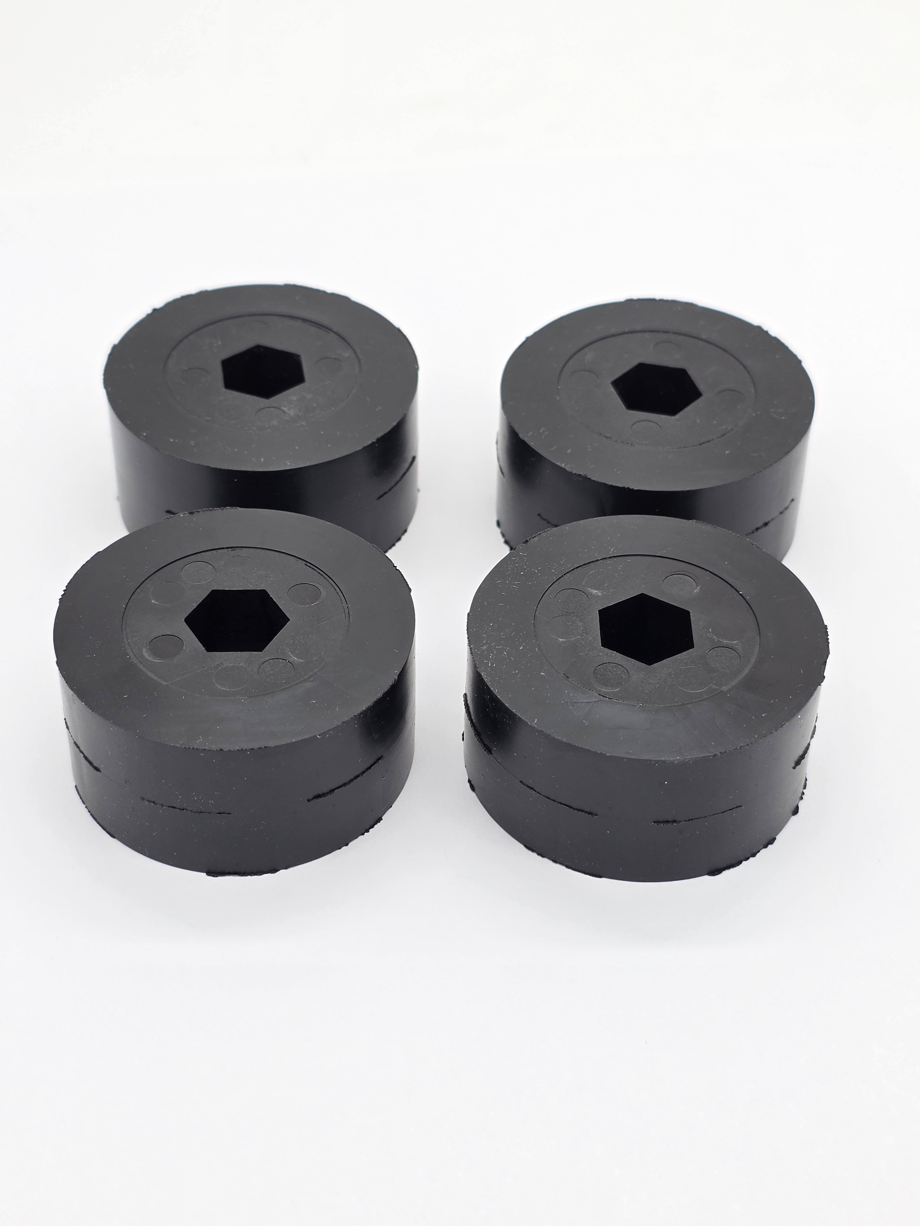 QTY 4 - 2 Inch Solid Urethane Wheel - 45A durometer