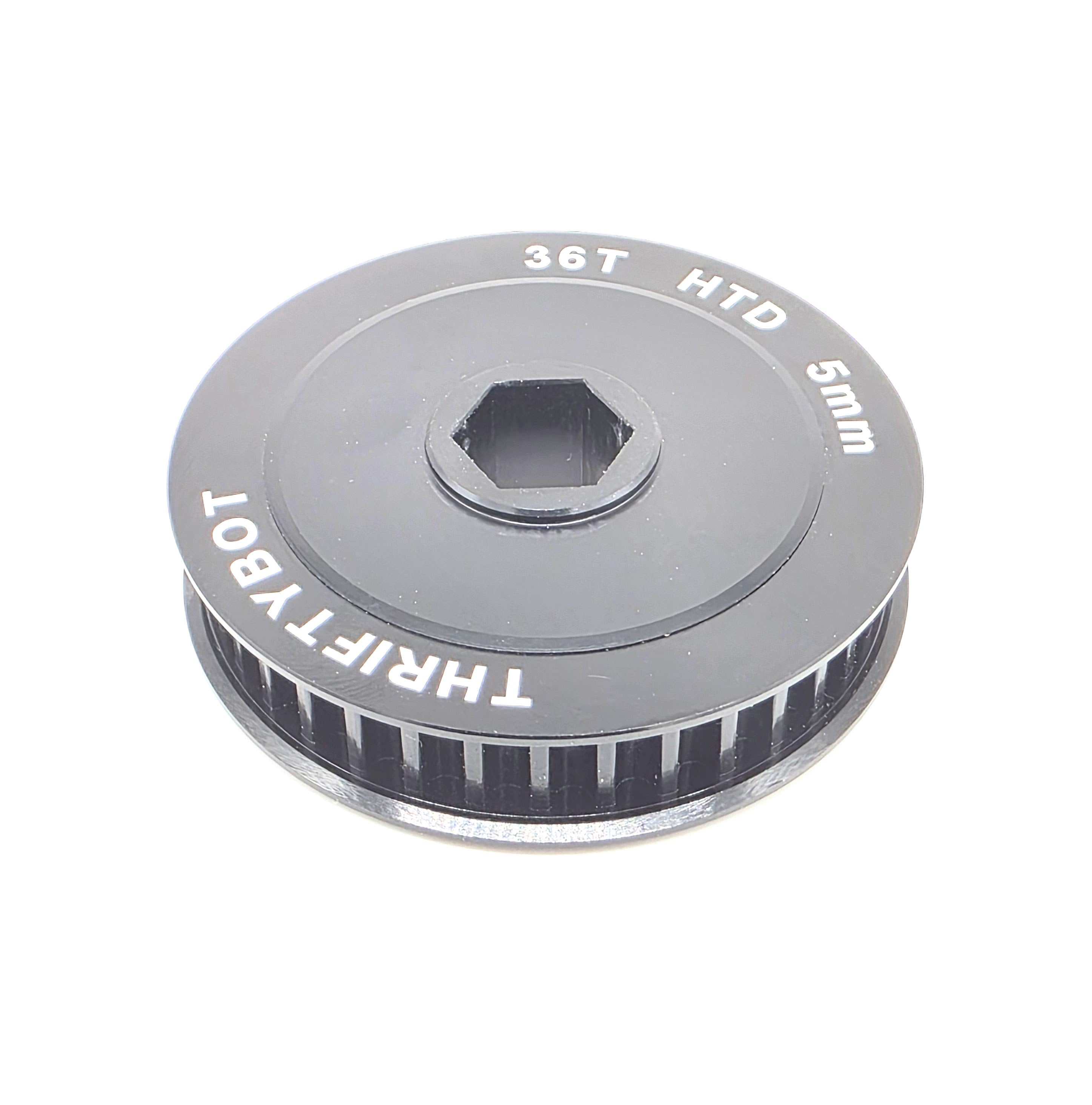 1/2" Hex Bore Aluminum HTD Pulleys