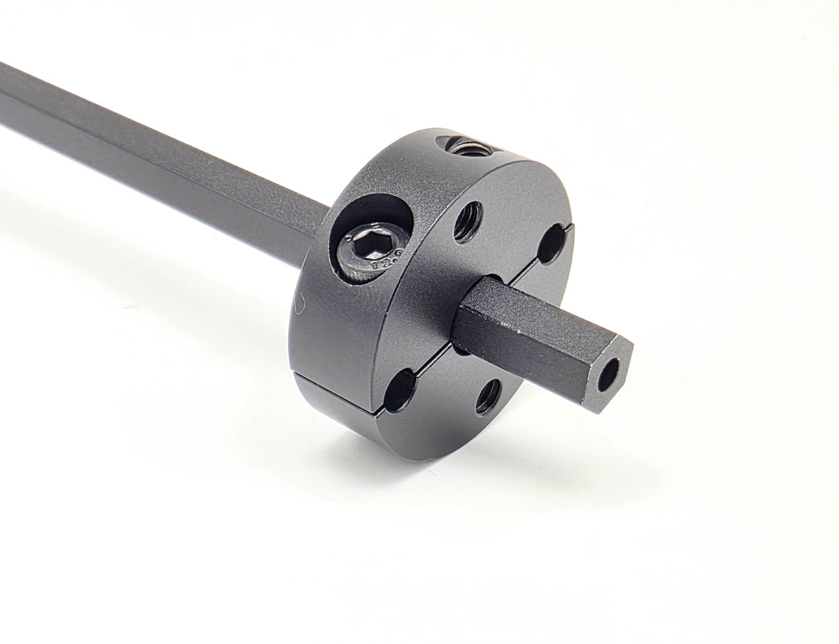 Aluminum 8mm Clamping Shaft Collar + M4 Hub