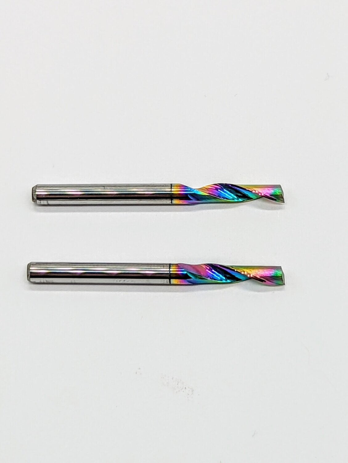 QTY 2  - 1/8" Carbide Single Flute Endmill