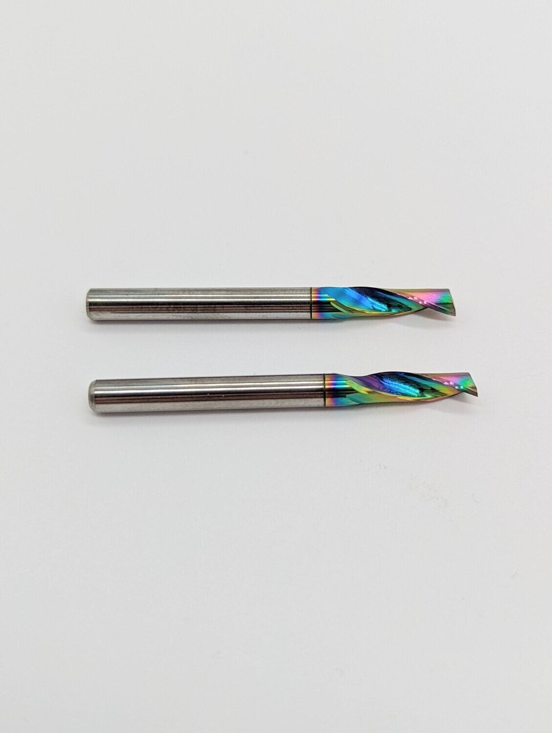 QTY 2  - 4mm Carbide Single Flute Endmill