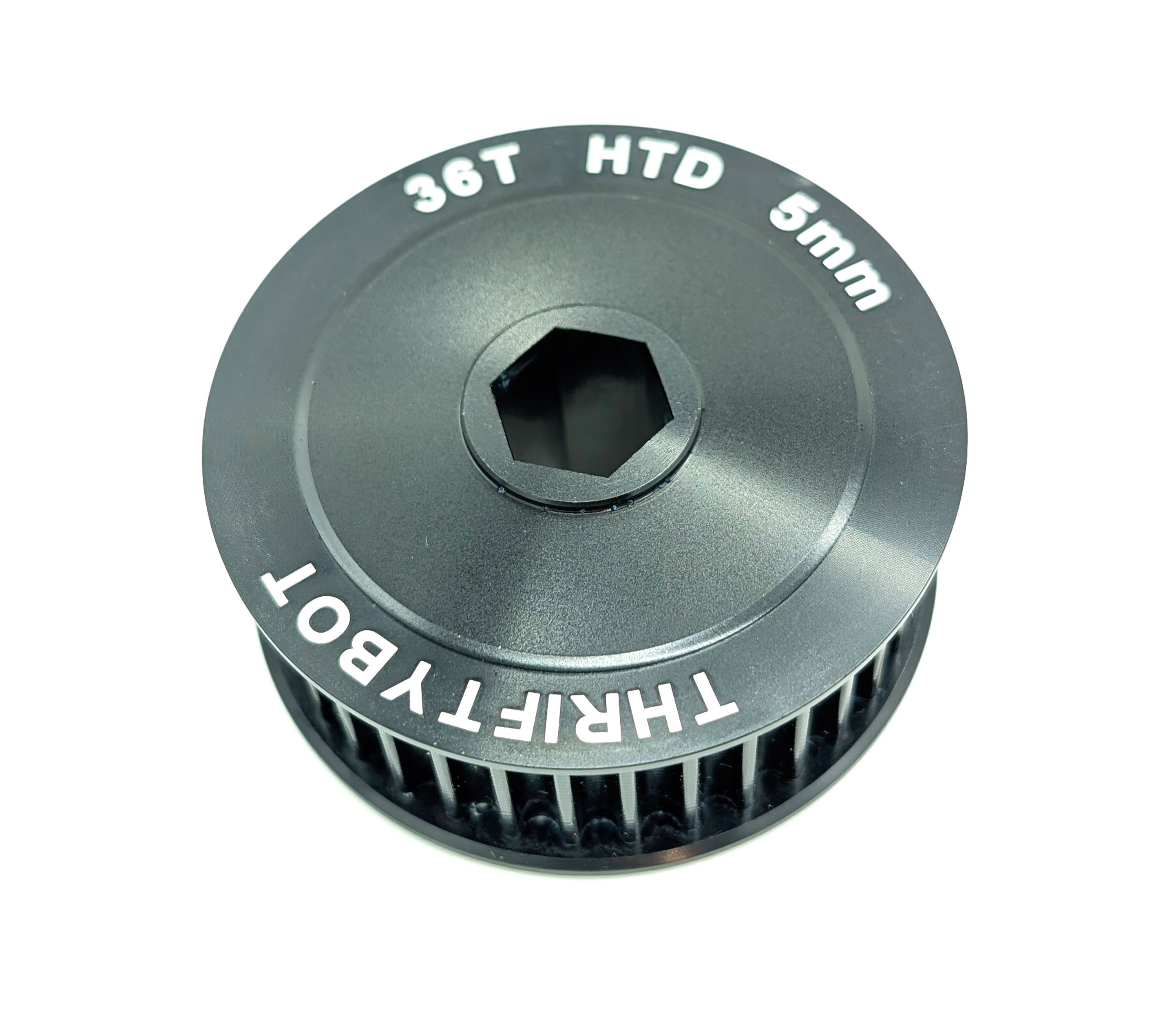 1/2" Hex Bore Aluminum HTD Pulleys
