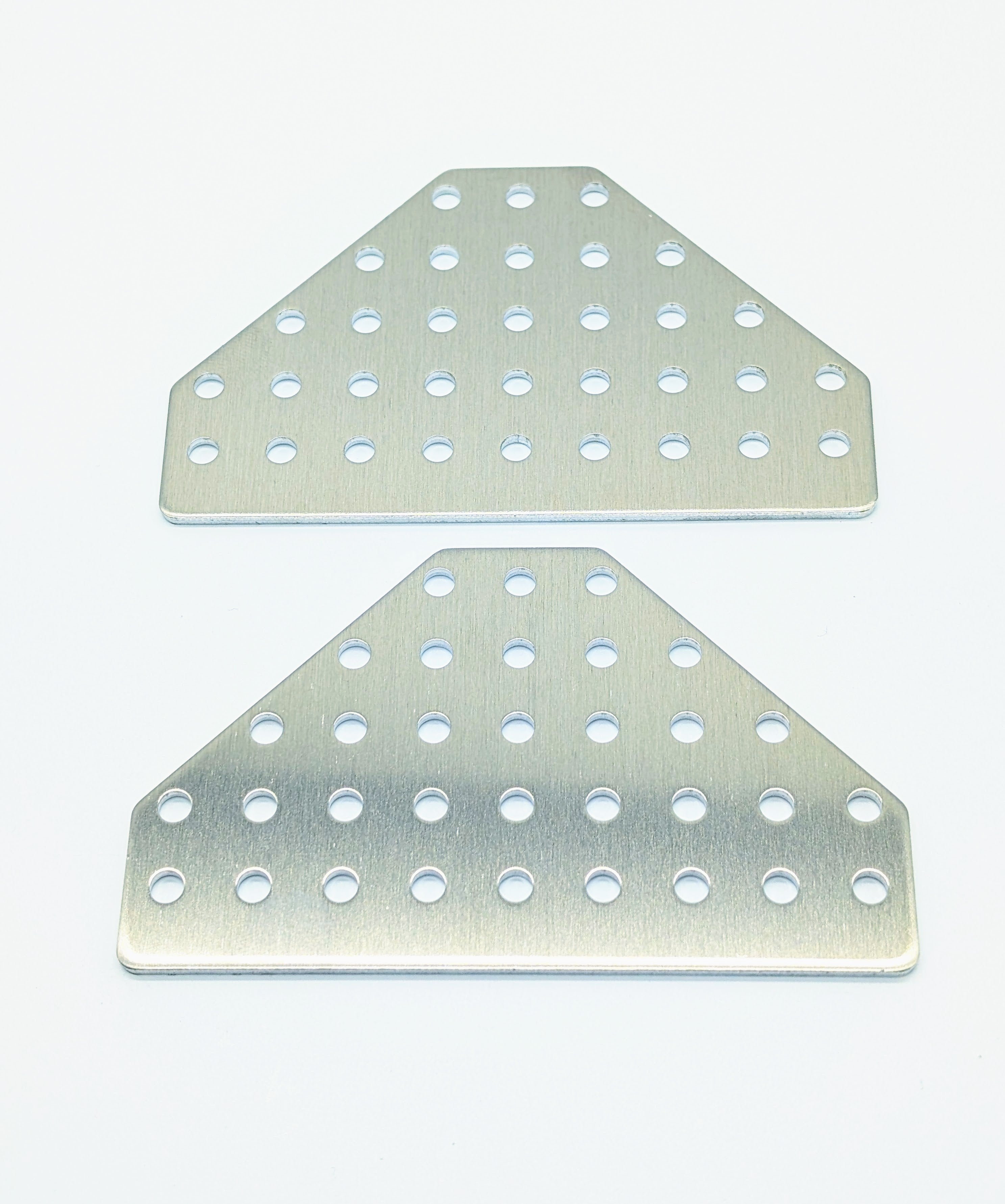 QTY 2 - Aluminum Big T Gussets - 5mm Hole Size