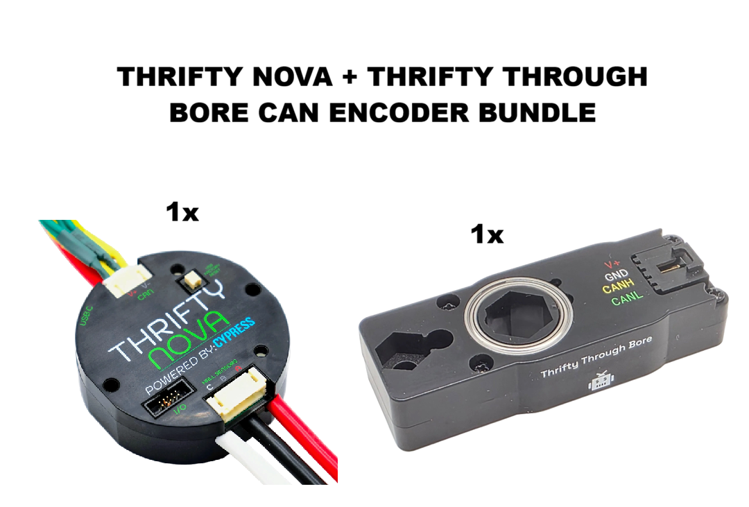 Thrifty Nova Motor Controller + Through Bore CAN Encoder Bundle
