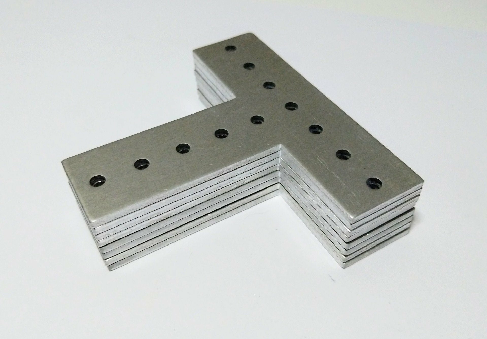 QTY 8 - Aluminum T Gussets - .163 hole size